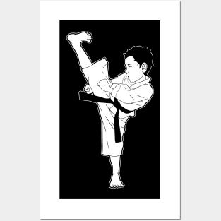 Taekwondo High Kick Posters and Art